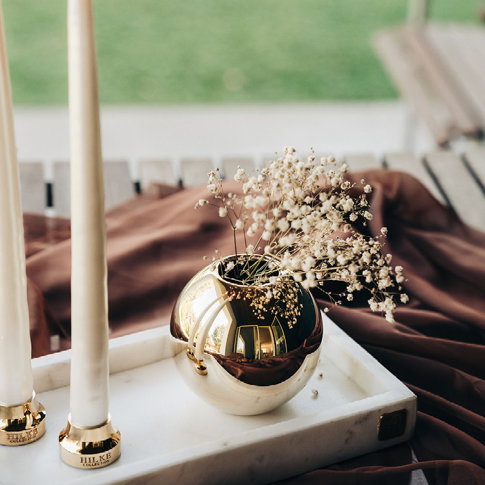 Herrgårdsljus - Vit Glans