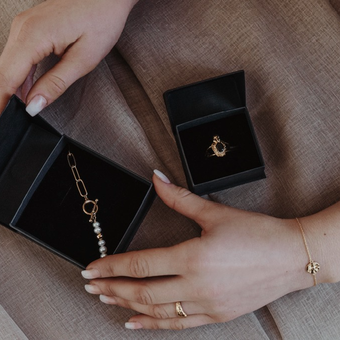 Armband Luna Nero, guld