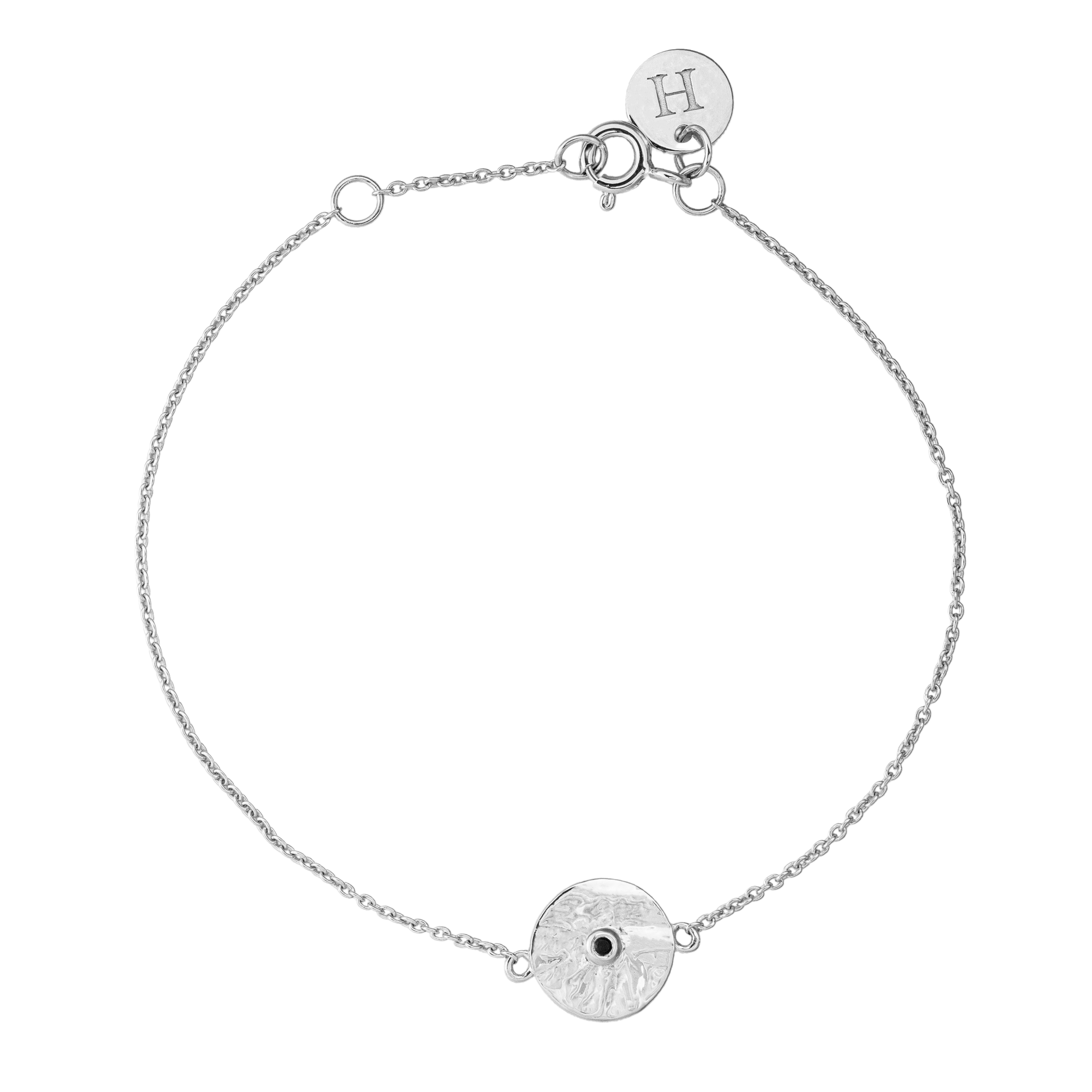 Armband Luna Nero, silver