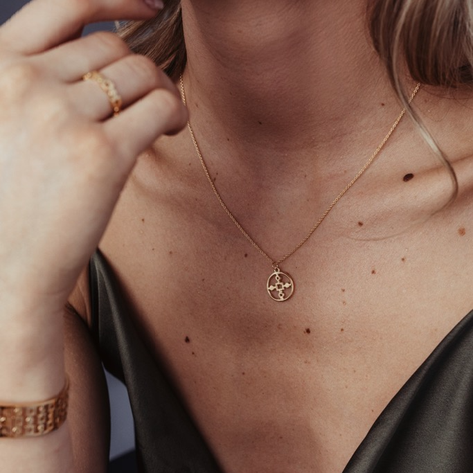 Halsband, Anima Gemella 1 - Förgyllt