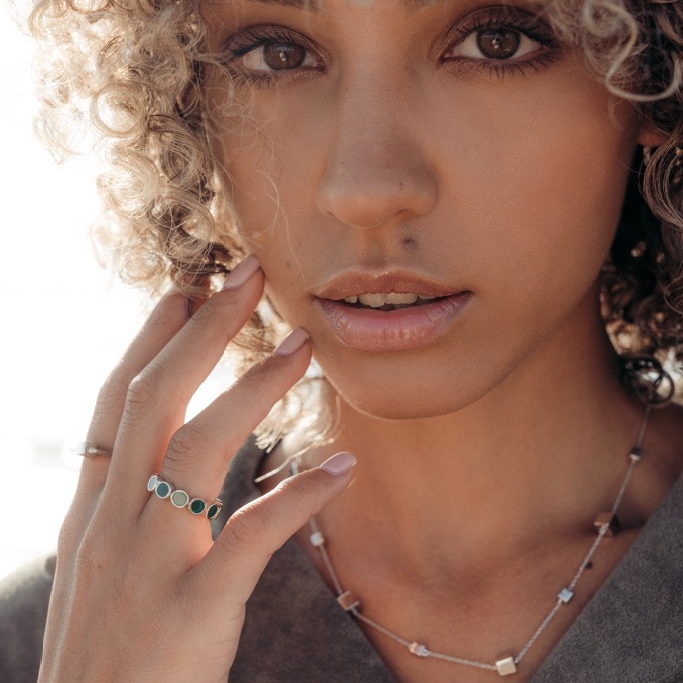 Halsband, Como 2 - Silver