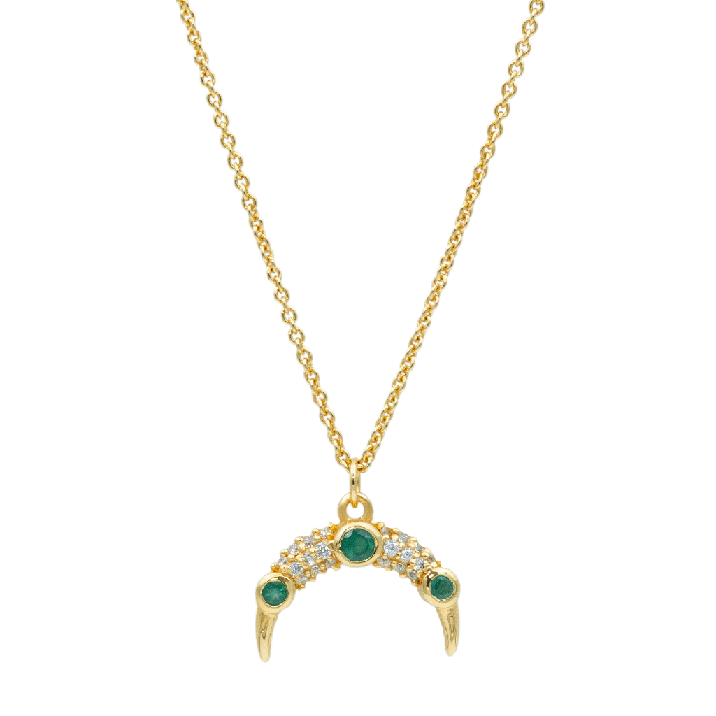 Halsband, Costa Smeralda Verde - Guld