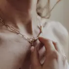 Halsband Gemma,Förgyllt