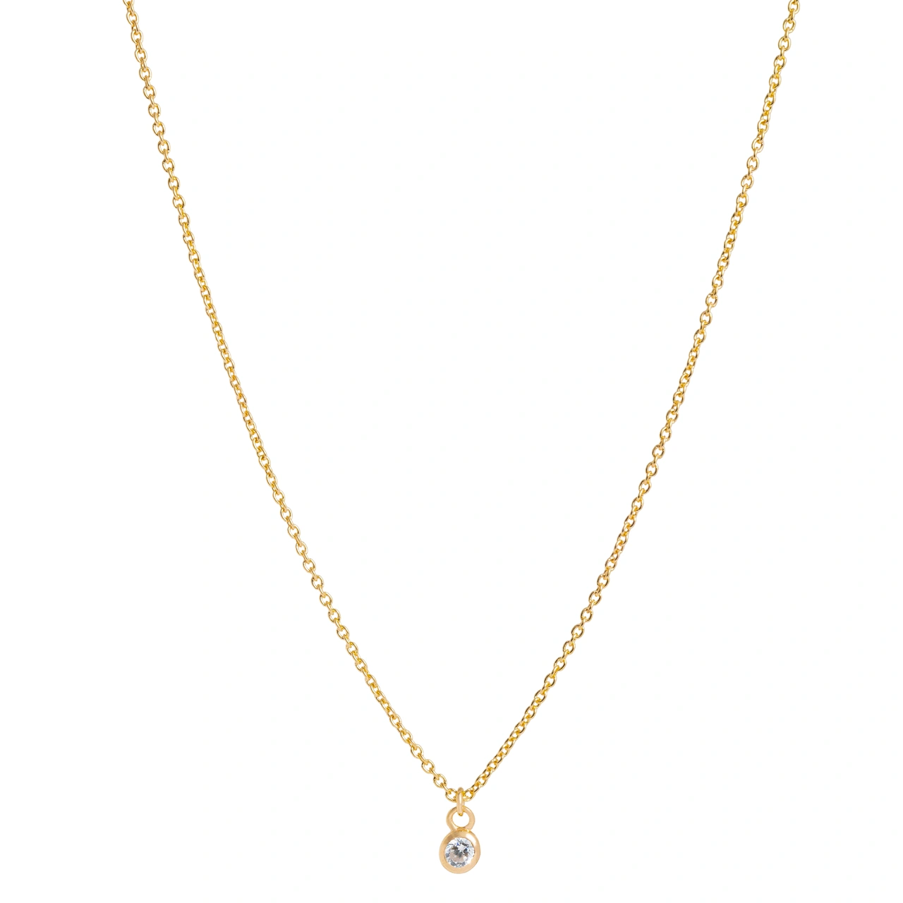 Halsband, Glam Bianco - Förgyllt