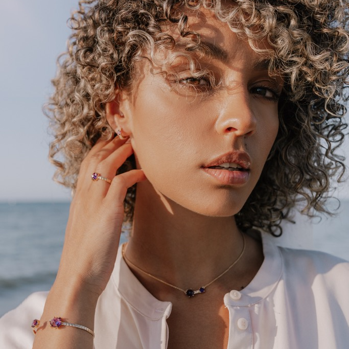 Halsband Viola, guld