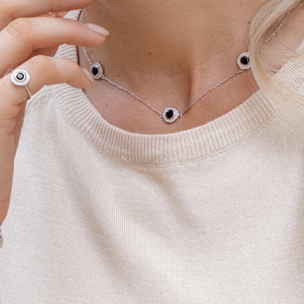 Halsband Verona 2, Silver