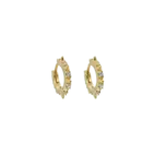 Hoops, Glam 2 Bianco - Förgyllt