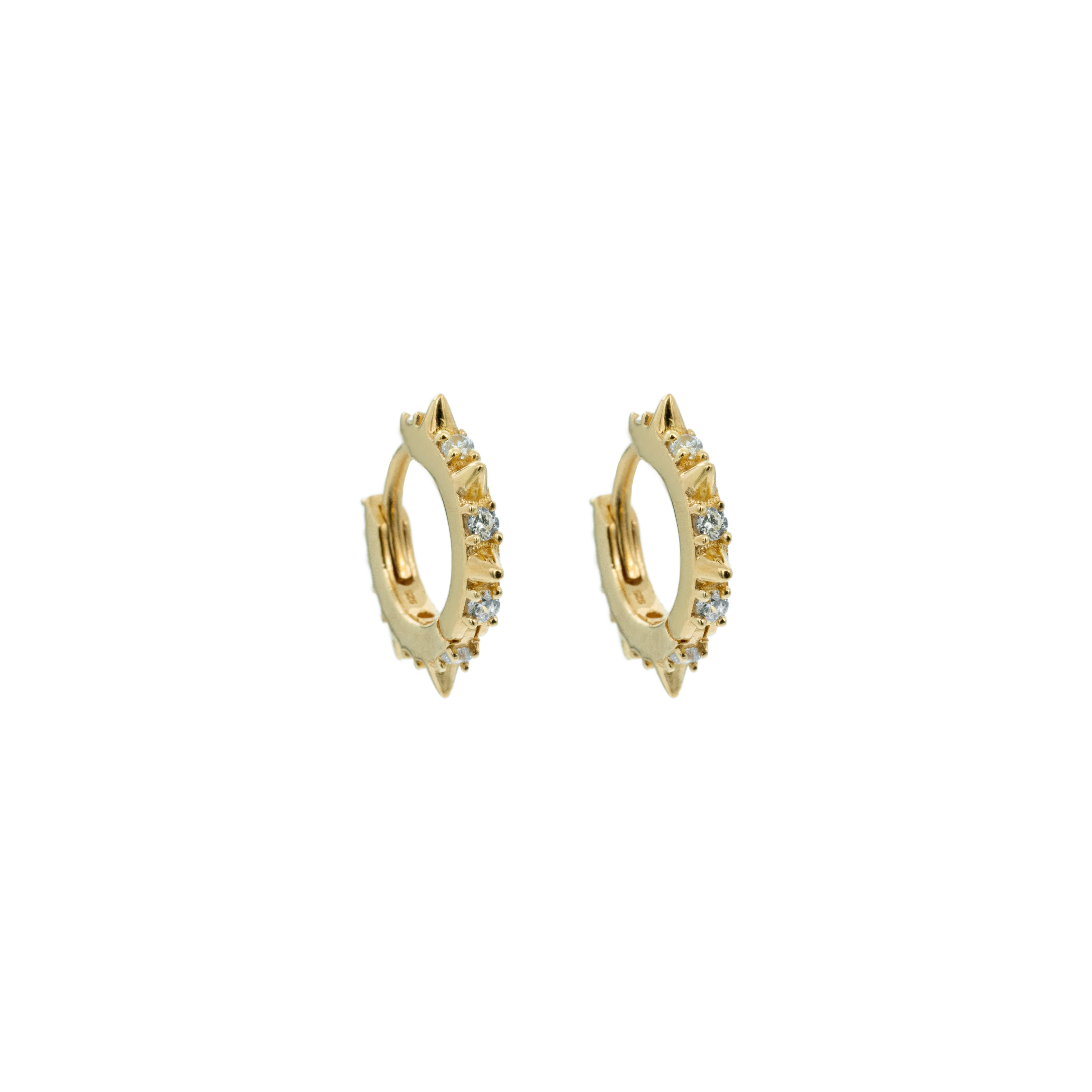 Hoops, Glam 2 Bianco - Förgyllt