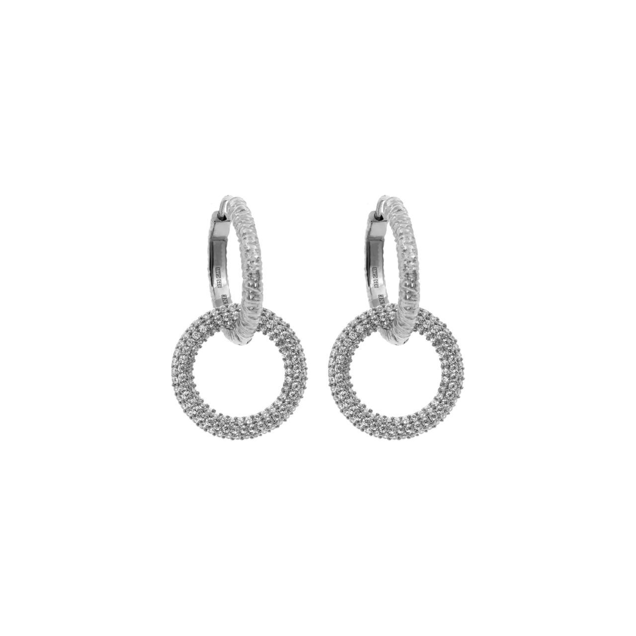 Hoops, Illuminare 4 Bianco - Silver