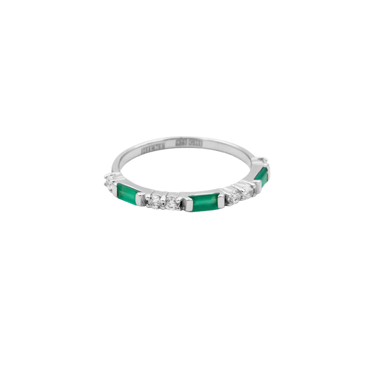 Ring, Illuminare 2 Verde - Silver 6