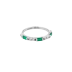 Ring, Illuminare 2 Verde - Silver 6