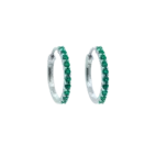 Hoops, Illuminare 1 Verde - Silver