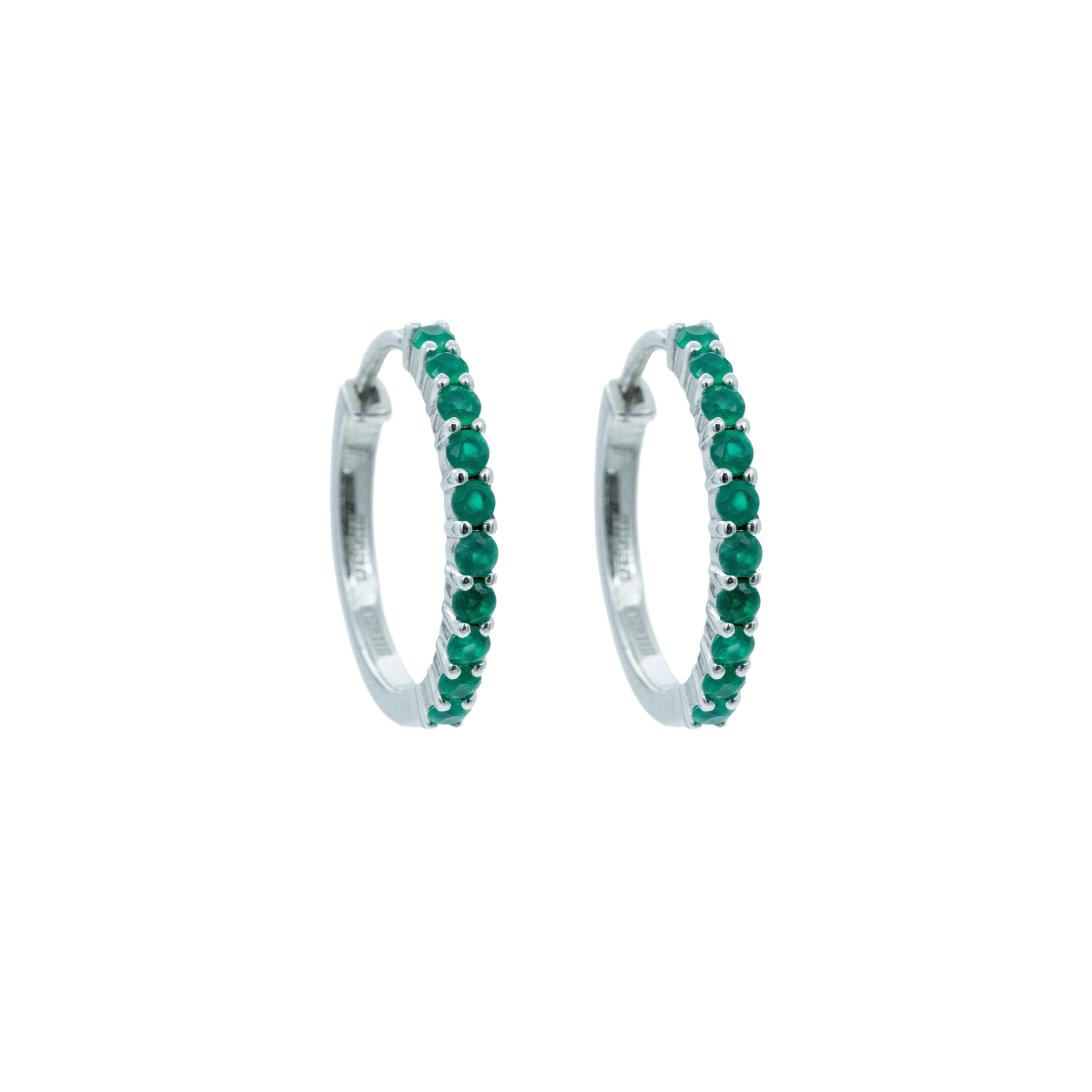 Hoops, Illuminare 1 Verde - Silver