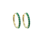 Hoops, Illuminare 1 Verde - Förgyllt