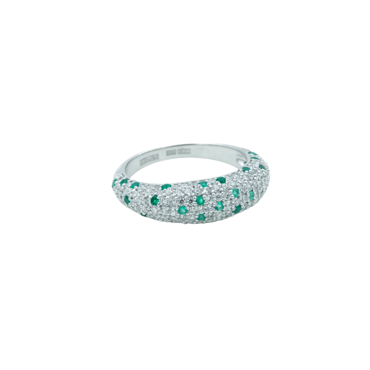 Ring, Illuminare 1 Verde - Silver 7