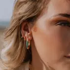 Hoops, Glam 2 Bianco - Förgyllt