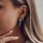 Hoops, Illuminare 1 Verde - Silver