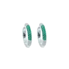 Hoops, Illuminare 2 Verde - Silver