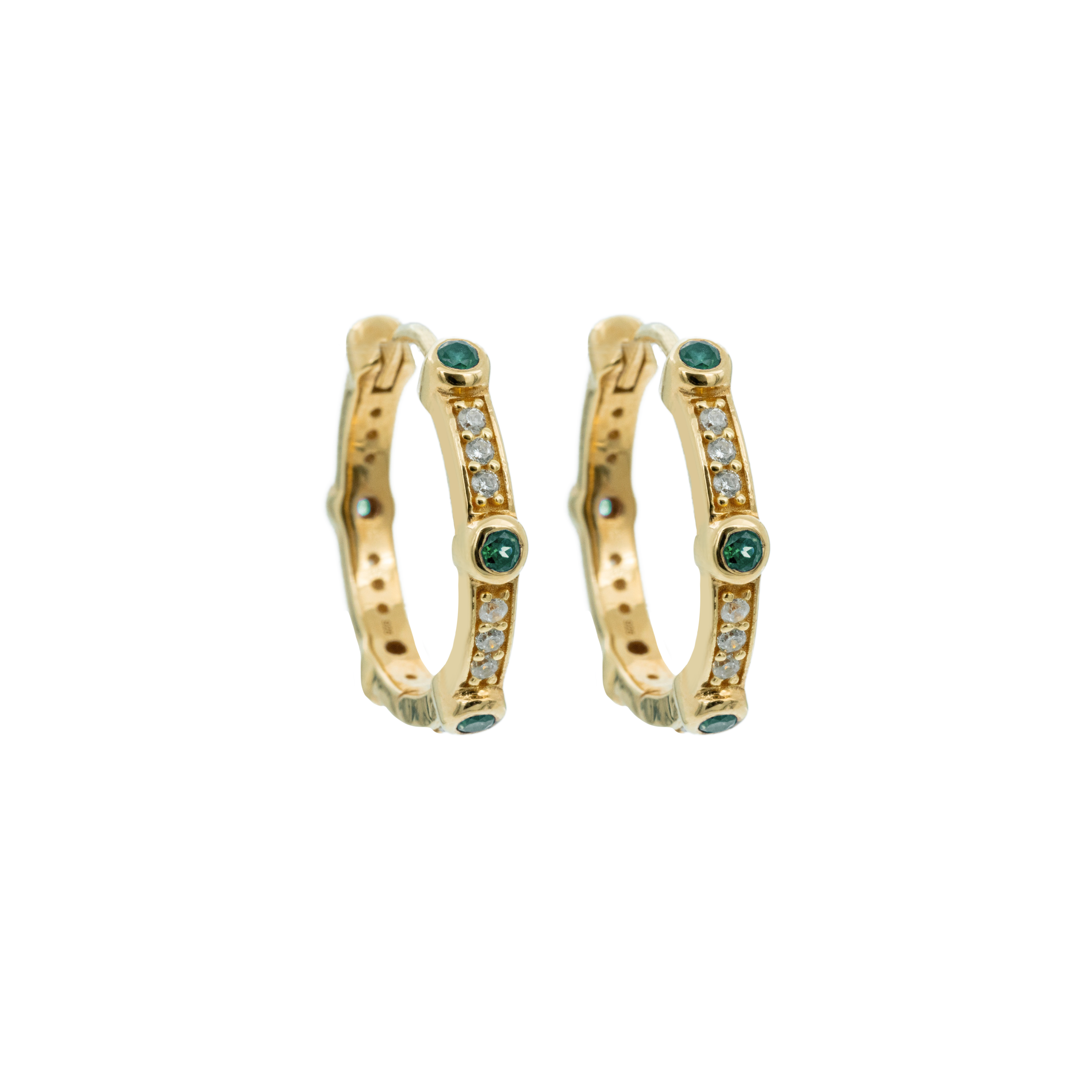 Hoops, Illuminare 3 Verde - Förgyllt