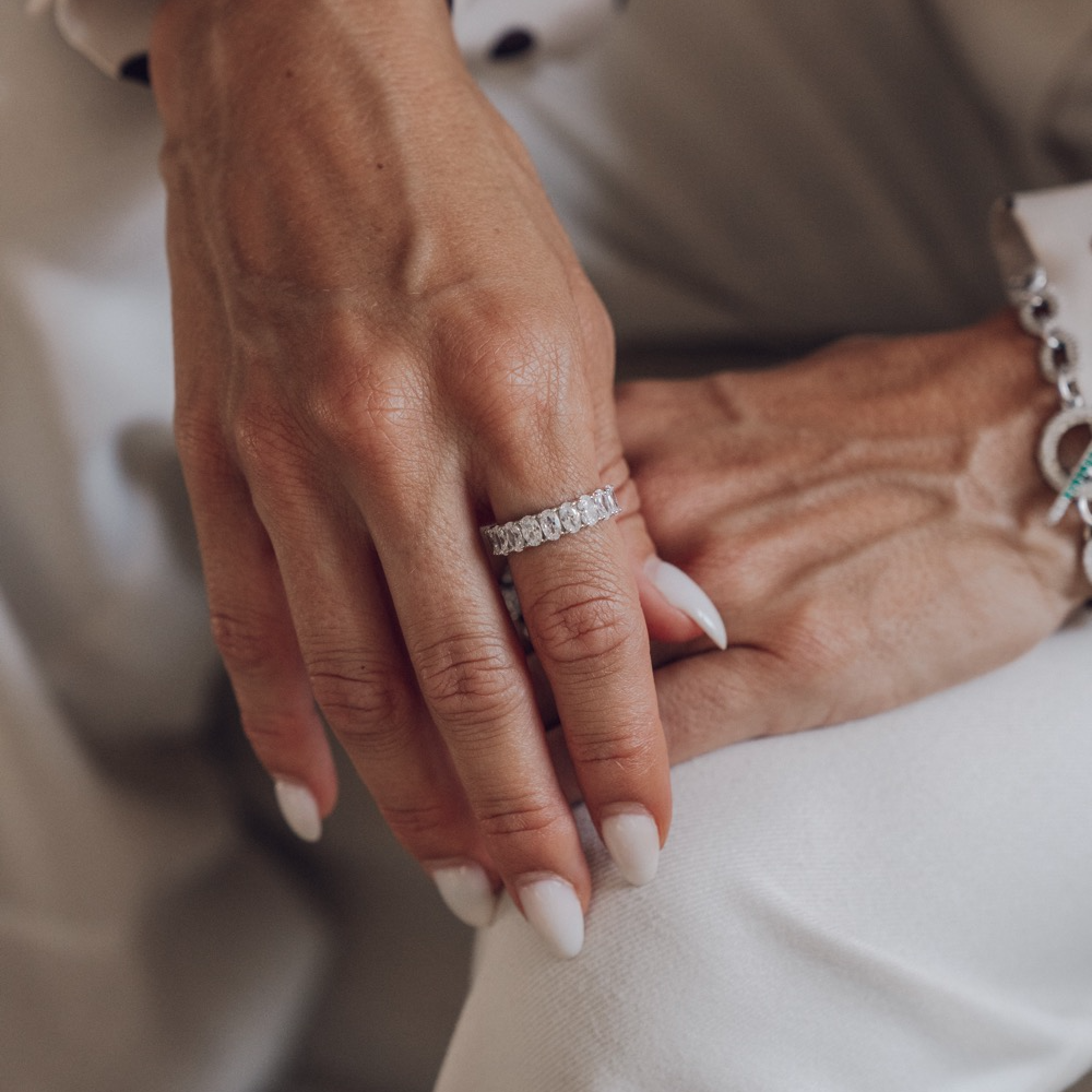 Ring, Glam Bianco - Silver 6