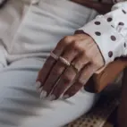 Ring, Glam Bianco - Silver 6