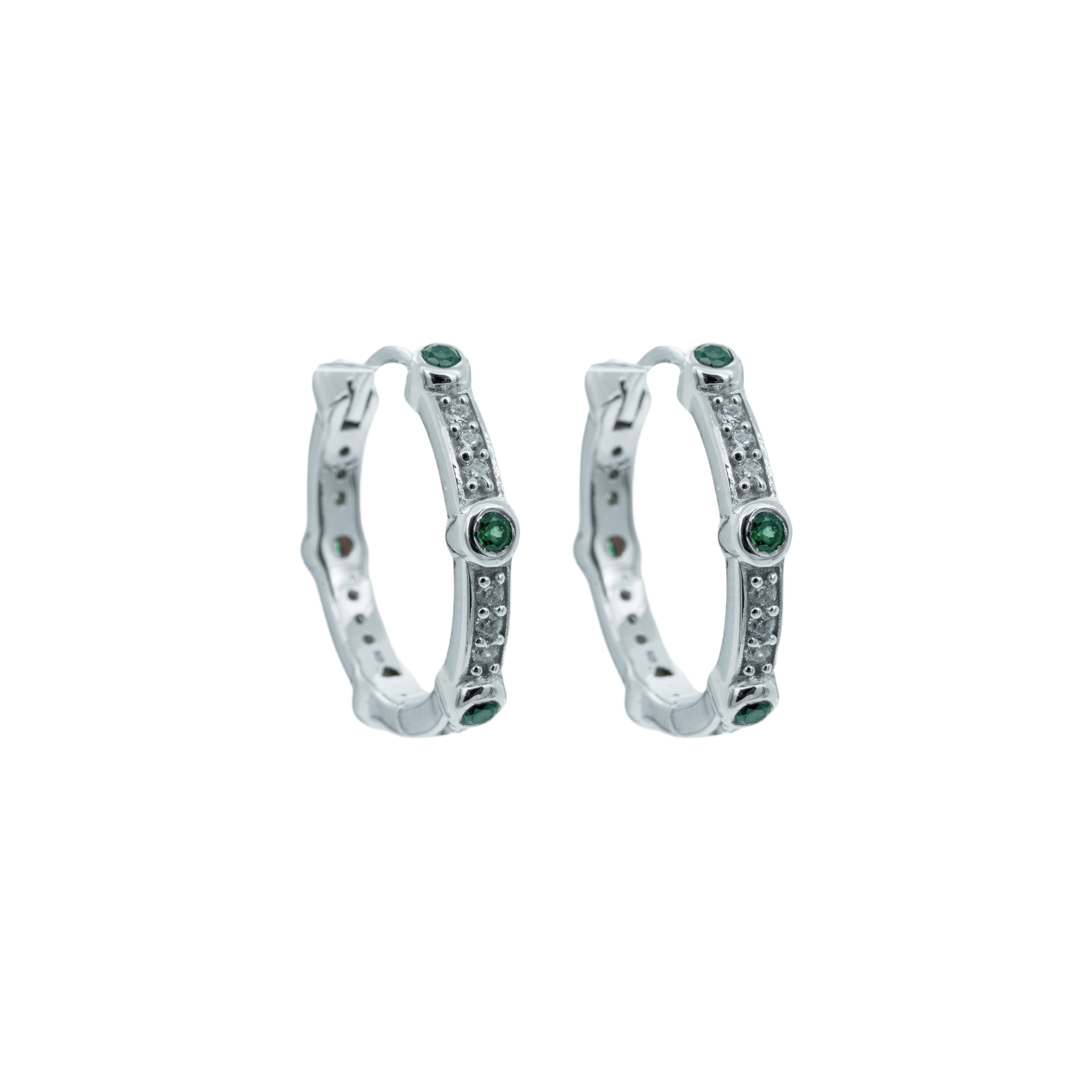Hoops, Illuminare 3 Verde - Silver