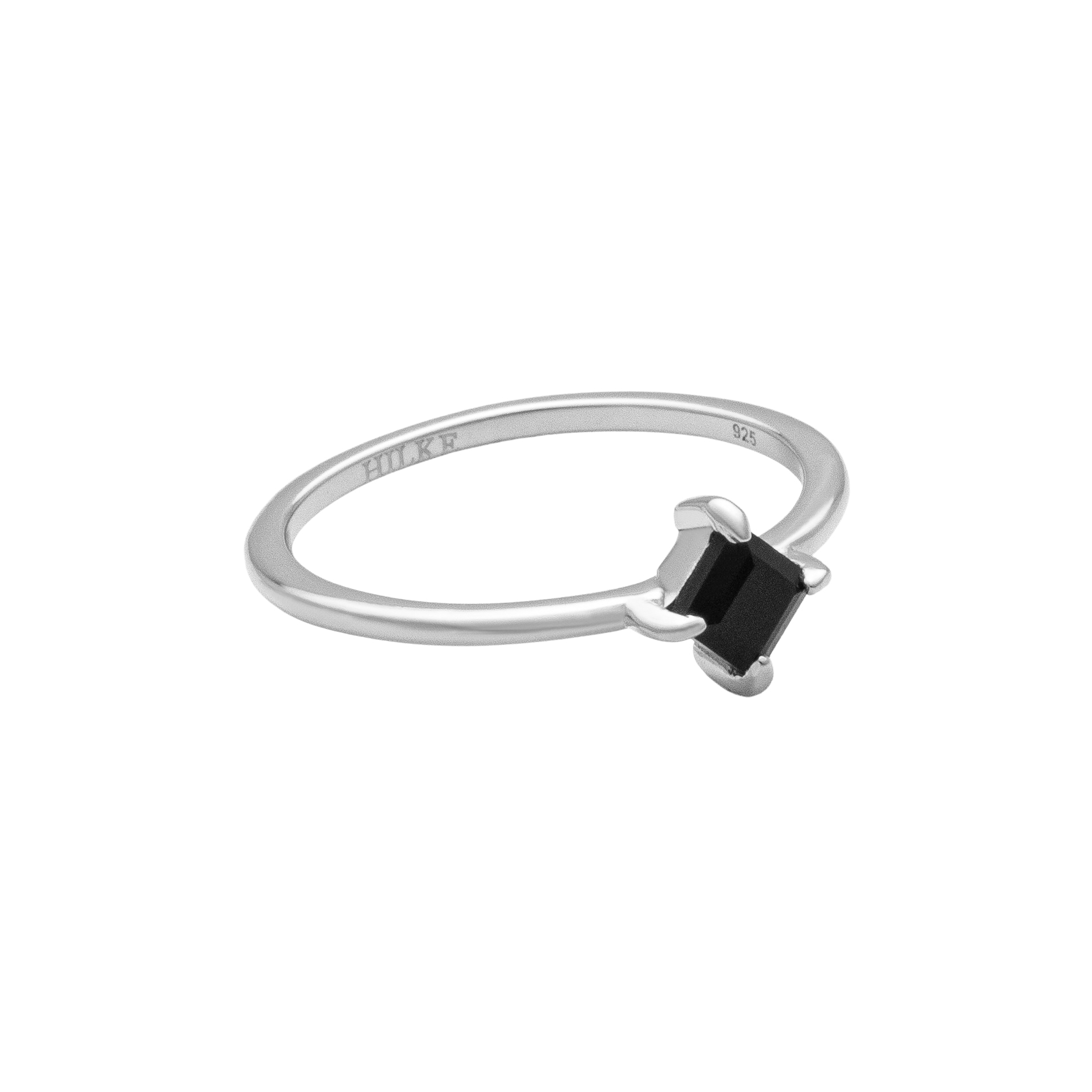 Ring, Milano Nero - Silver