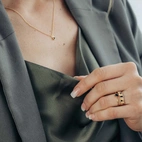 Ring, Milano Nero - Förgyllt 7