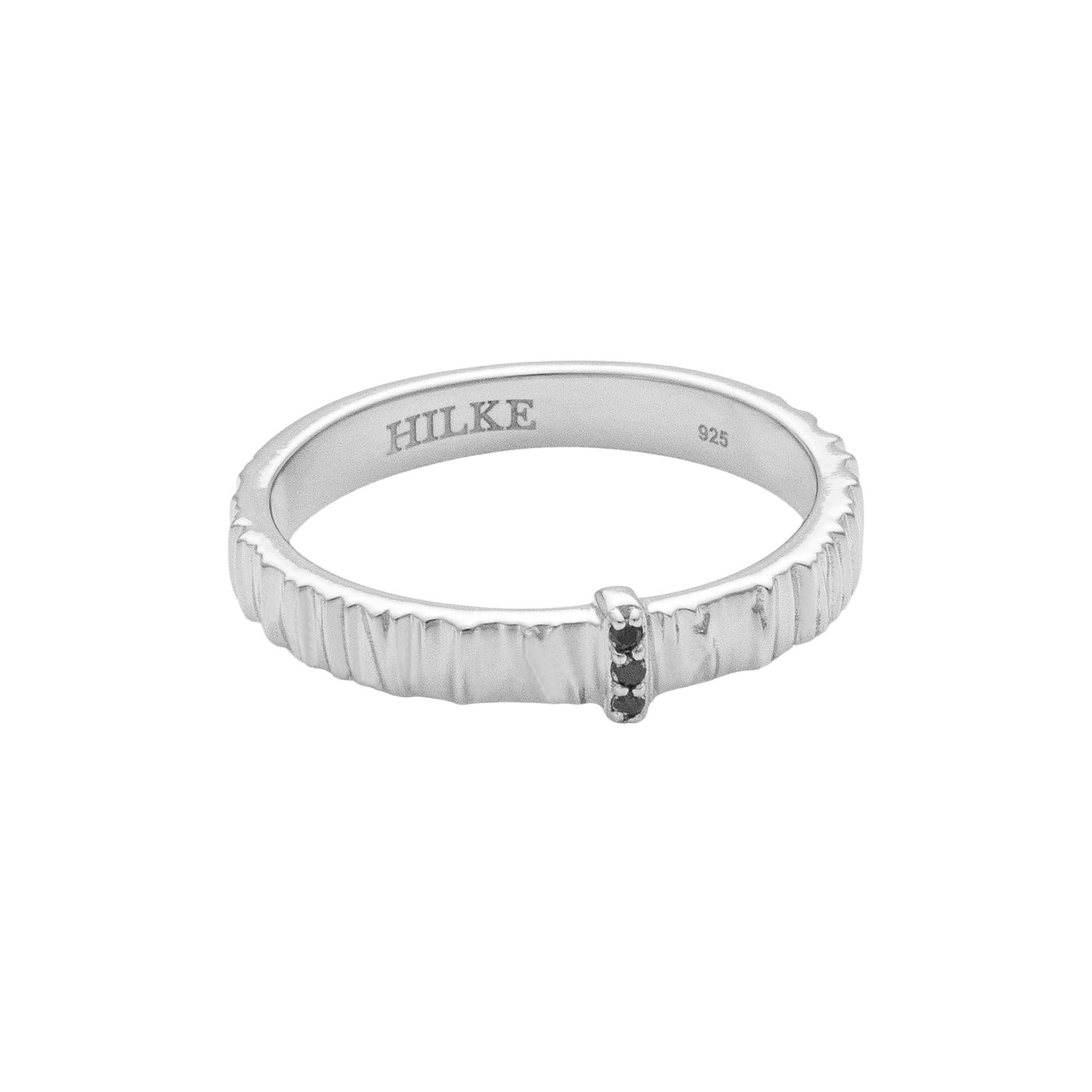 Ring, Matera Nero - Silver 8