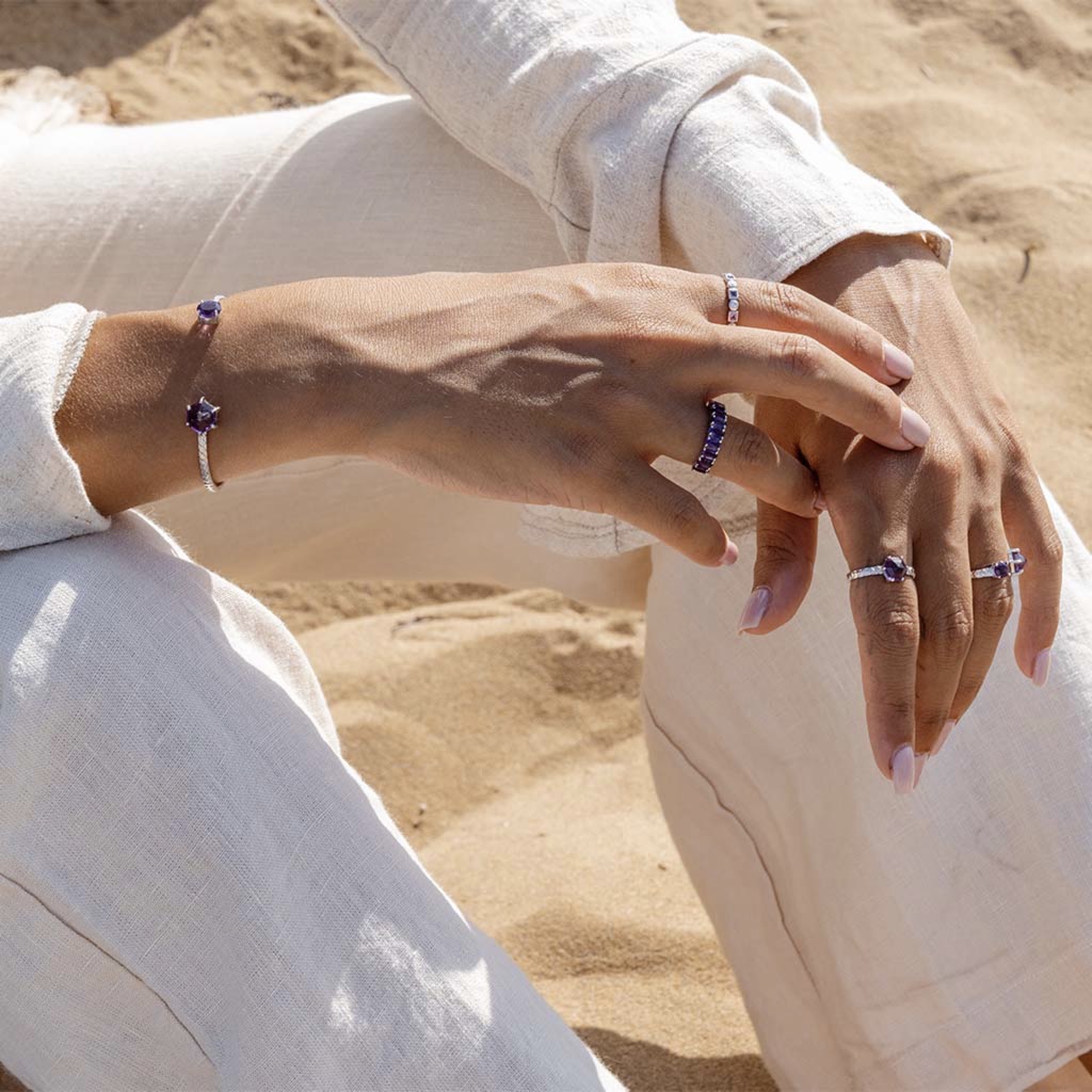 Ring, Viola 1 - Silver 8