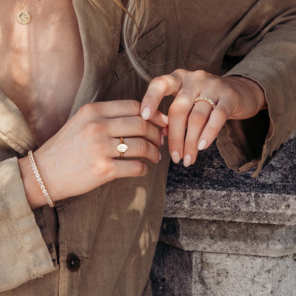Ring, La Moda Bianco - Guld