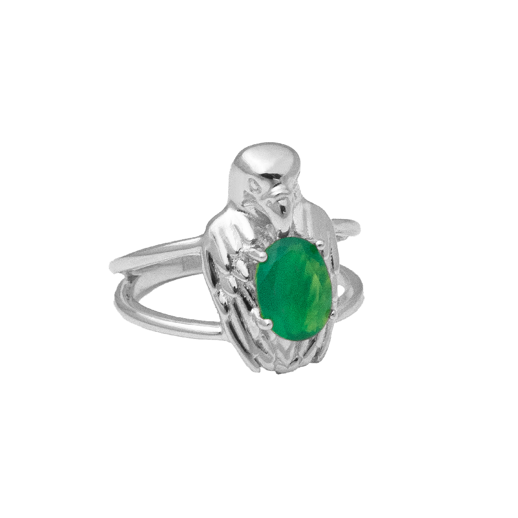 Ring Aquila Verde,Silver
