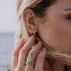 Ring, Aquila Verde - Förgyllt 8