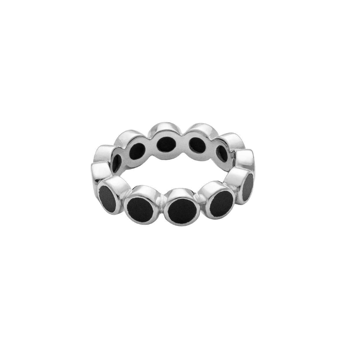 Ring, La Moda Nero 1,Silver