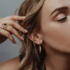 Örhängen, Foglia - Förgyllt