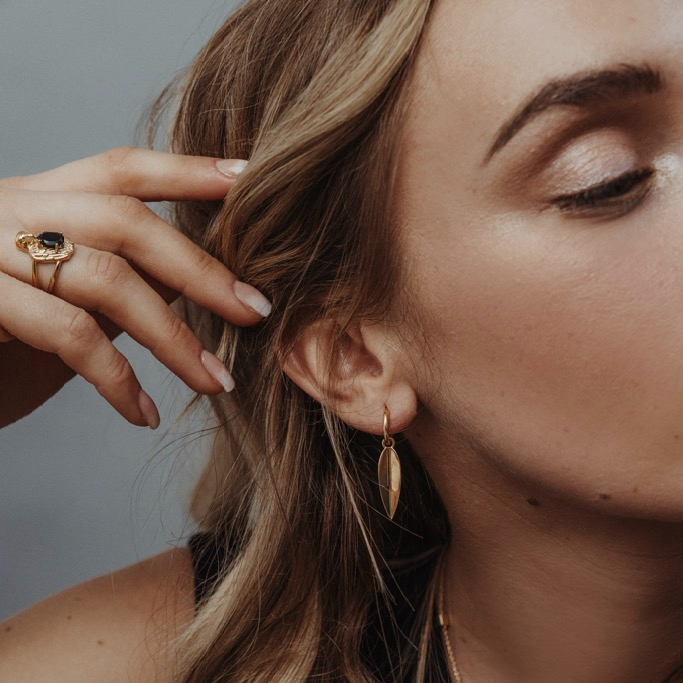 Örhängen, Foglia - Förgyllt