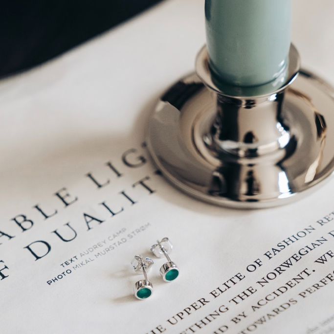 Örhängen, La Moda Verde - Silver