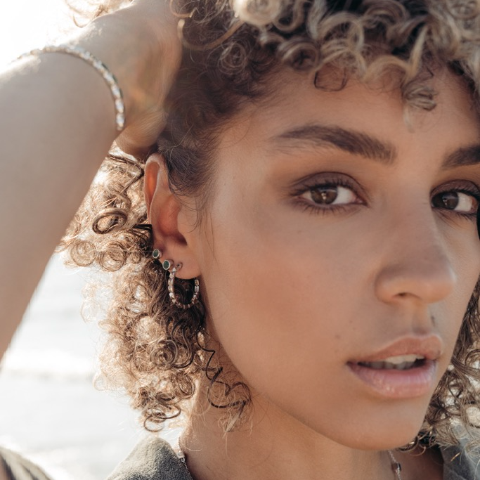 Örhängen, La Moda Verde - Silver