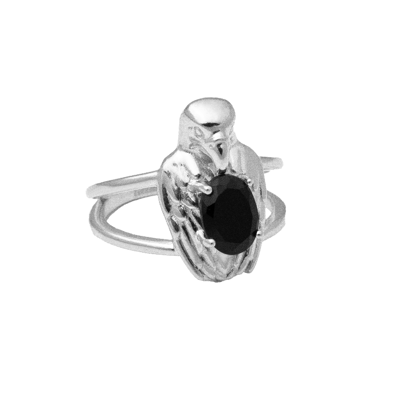 Ring, Aquila Nero - Silver 7