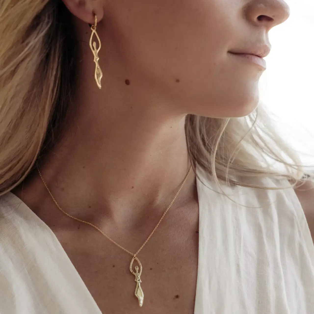 Halsband Donna, Förgyllt
