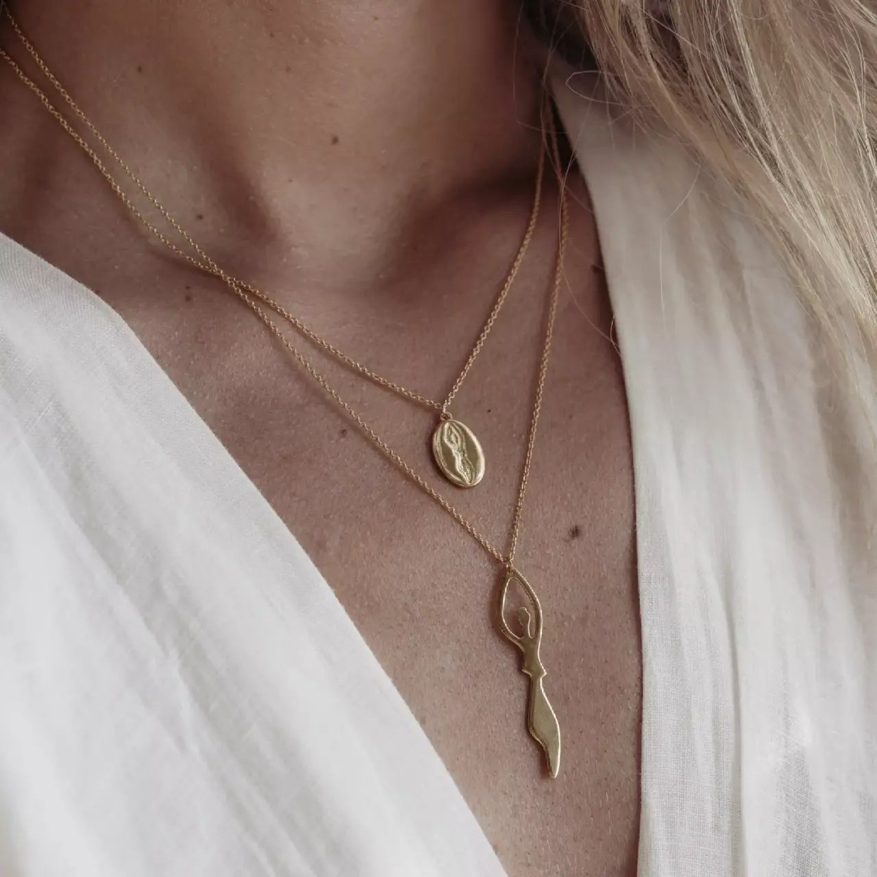Halsband Donna, Förgyllt
