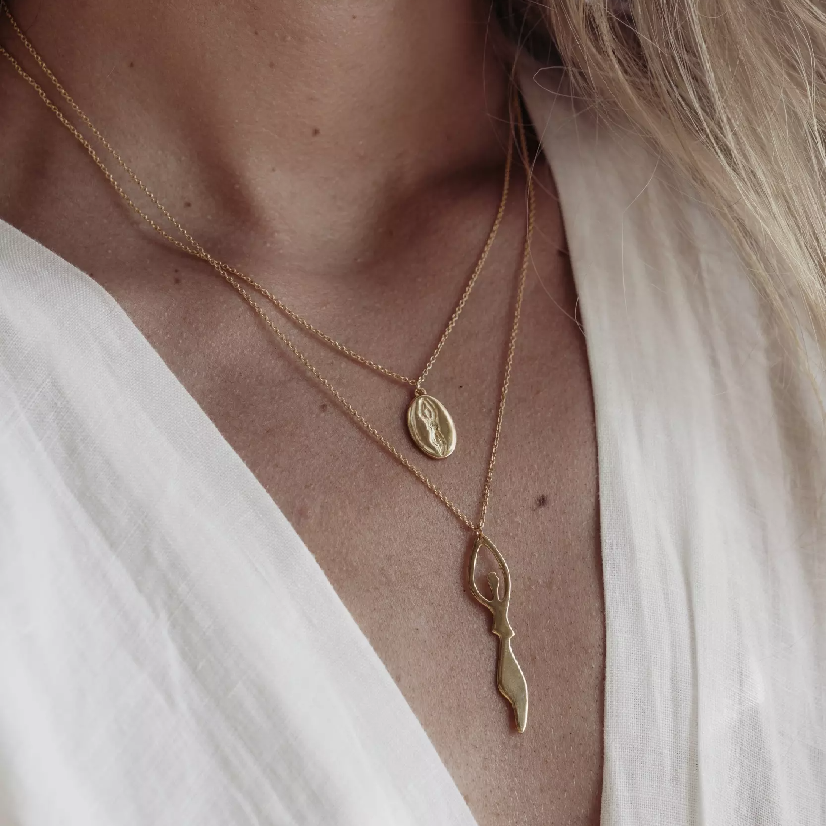 Halsband Donna 2, Förgyllt