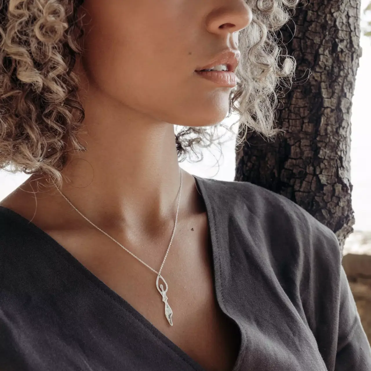 Halsband Donna, Silver