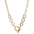 Halsband, Illuminare Verde - Förgyllt