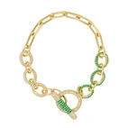 Armband, Illuminare Verde - Förgyllt
