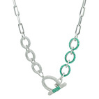 Halsband, Illuminare Verde - Silver