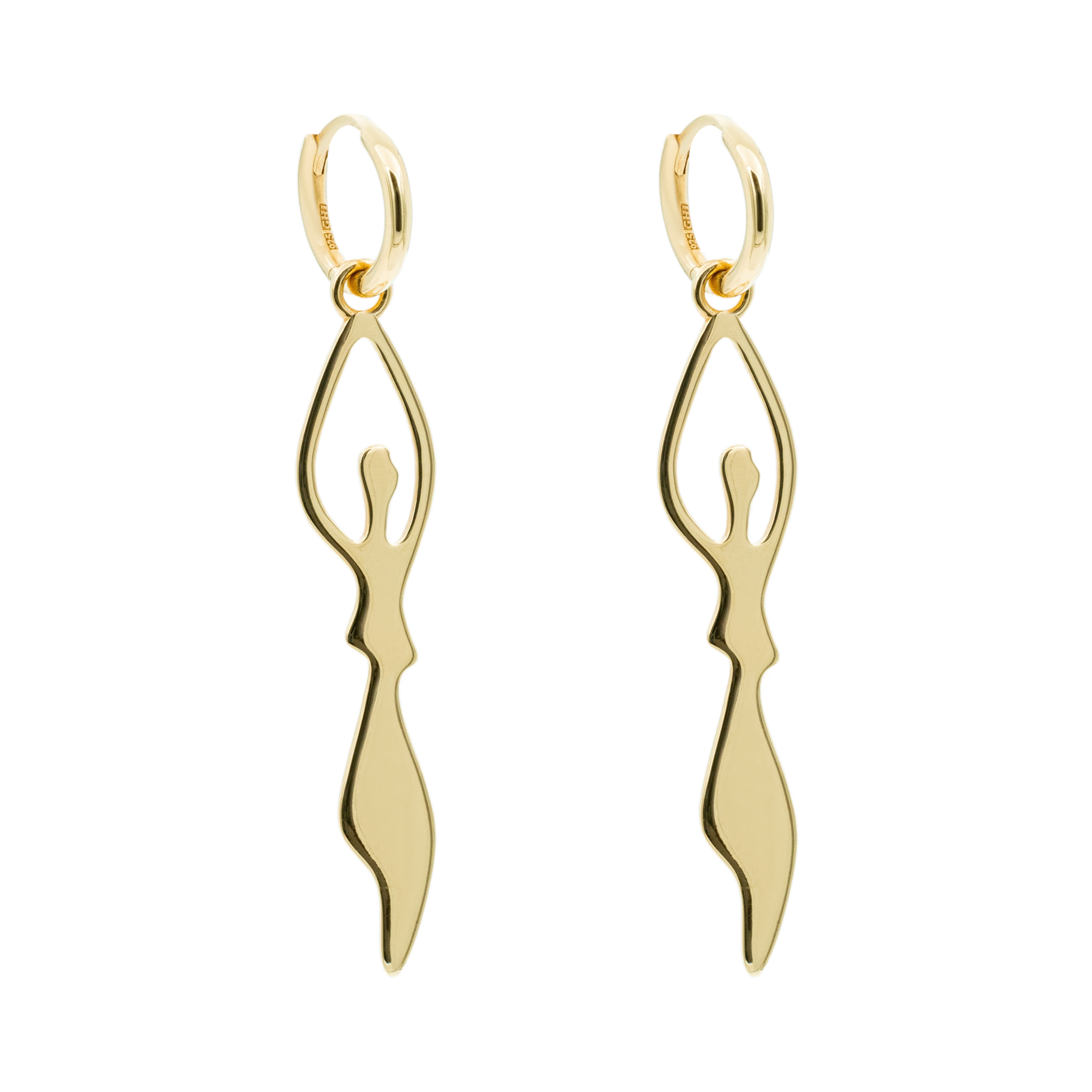 Örhänge Donna, Förgyllt