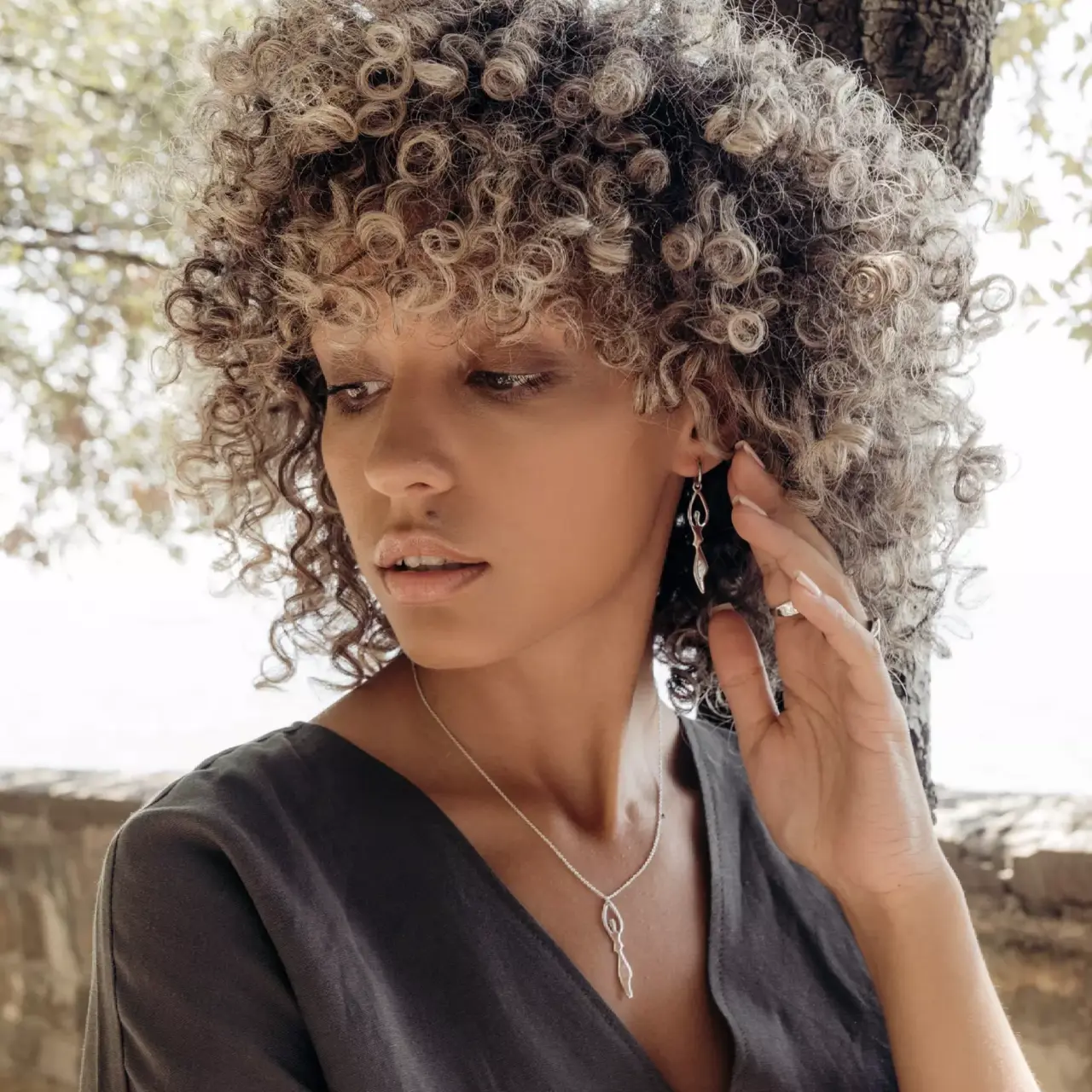 Örhänge Donna, Silver