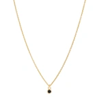 Halsband, Glam Nero - Förgyllt