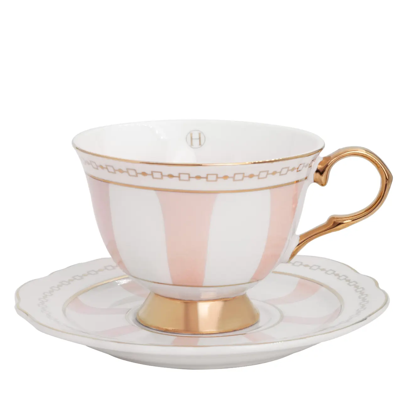 Kopp med fat - Strisce Rosa
